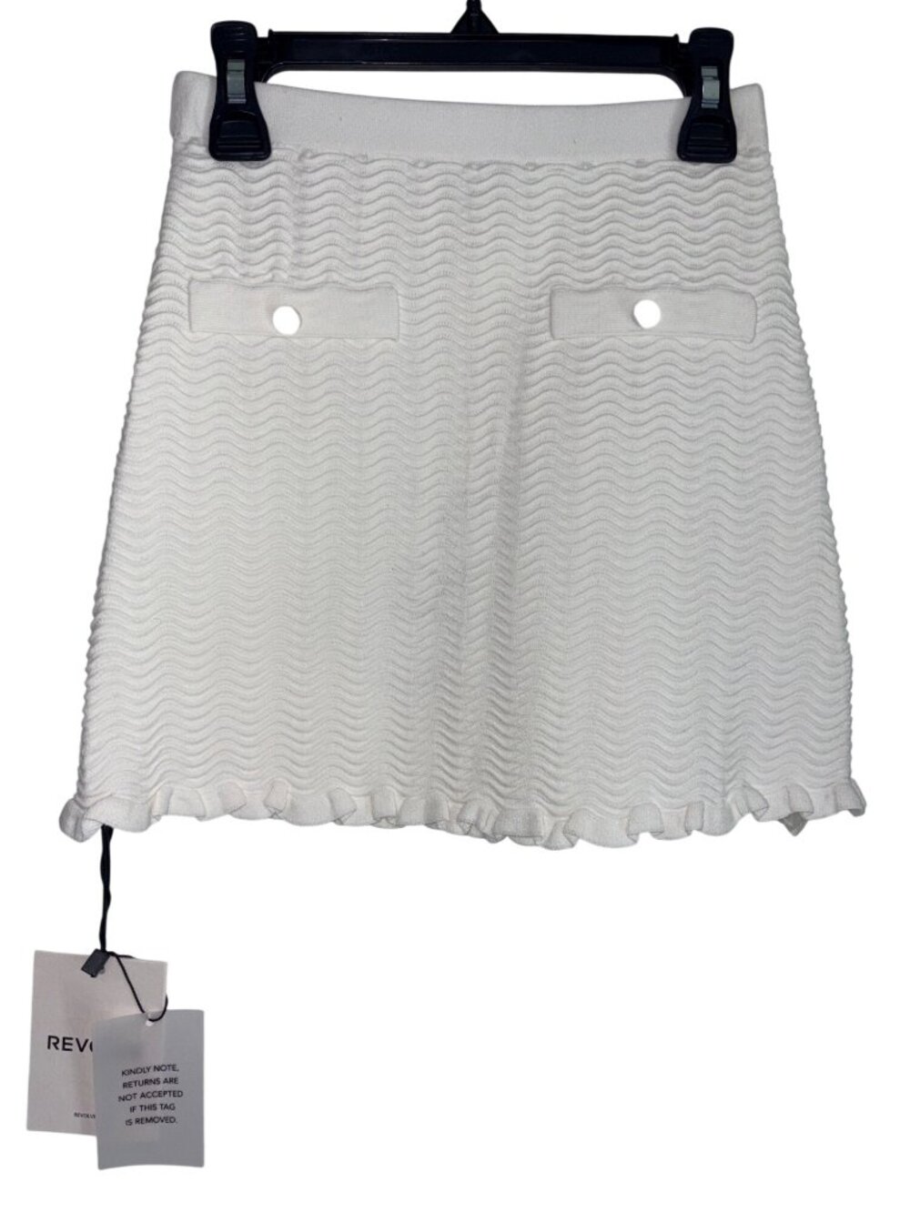 L'Academie by Marianna Salisa Scallop Skirt in Bone XX-Small New Womens Knit - Picture 6 of 11